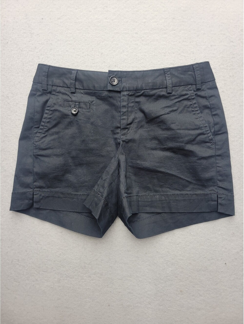 Banana Republic Women's Shorts Size 2 Black Low Rise 4 in Martin Fit Cotton